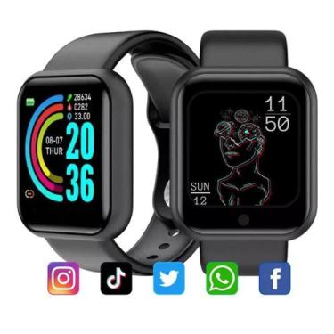 Imagem de Relógio Smart Digital D20 Pro Atualizado Adulto e Infantil - Smart Bra