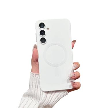 Imagem de Doowear Capa magnética para Galaxy A55 5G [compatível com carregador Magsafe] sem fio, antiarranhões, à prova de choque, proteção total da câmera, capa fina de silicone para celular para Samsung