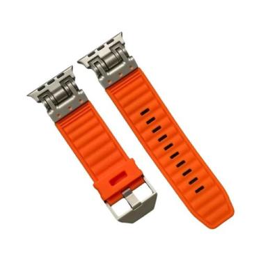 Imagem de Pulseira De Silicone Macia Para Apple Watch Ultra 2 49mm 45mm 44mm 42m