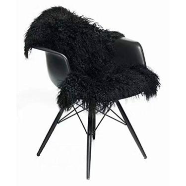 Imagem de Tapete tibetano genuíno – FBA1 Rústico Preto