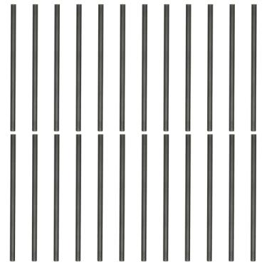 Imagem de PATIKIL Lápis HB, pacote com 24 lápis hexagonais grafite redondo de madeira fina de 7 mm para escritório, desenho, mão pequena, preta