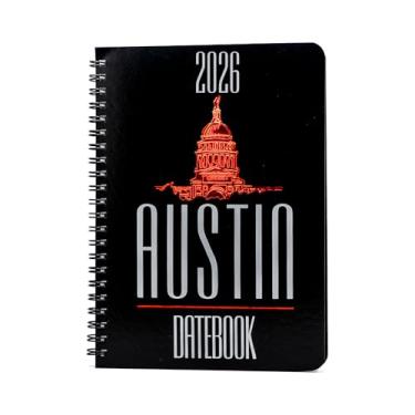 Imagem de Agenda de datas e planejador urbano de Austin, Texas 2026 – Guia de recursos com visualizações diárias, semanais e mensais – Calendário de referência de 3 anos, guia de caderno de viagem multiuso e
