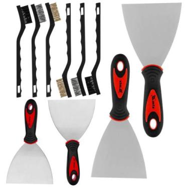 Imagem de Kit Limpeza - 2 Un Escova Manual Aco Jg 03 Pc, 2 Un Espatula Limpeza I