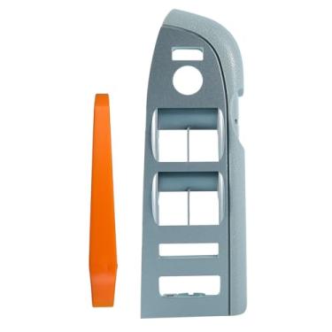 Imagem de Painel de interruptor de controle de porta lateral do motorista adequado para Chevy Silverado GMC Sierra 1500 2500 3500 2010 2011 2012 2013, tampa de moldura de interruptor de janela de acabamento