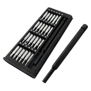 Imagem de BYYINGSUS Conjunto de chaves de fenda magnéticas 25 em 1, kit de brocas eletrônicas de precisão, computador, computador pessoal, telefone, desmontagem multifuncional, ferramenta de manutenção