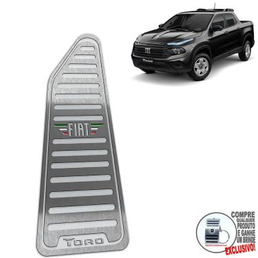 Imagem de Descanso De Pé Em Aço Inox Fiat Toro 2022 / Prata