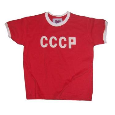 Imagem de Camisa CCCP 1970 Liga Retrô Infantil  Vermelha 6, Vermelho, 6