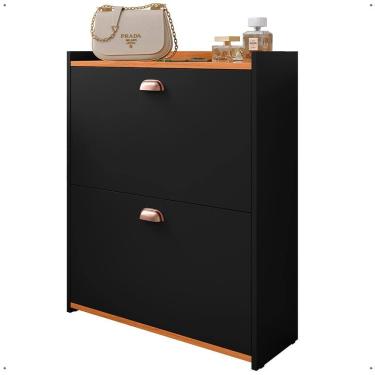 Imagem de Sapateira Organizadora Pequena Apartamento 12 Pares Calçados Gavetas Basculante Decoração Quarto - Lojas RPM