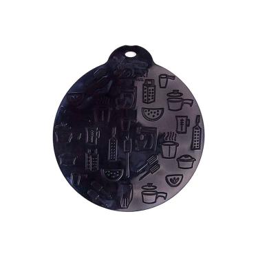 Imagem de Almofada de Silicone Preta 19cm Para Fogão De Indução Magnética