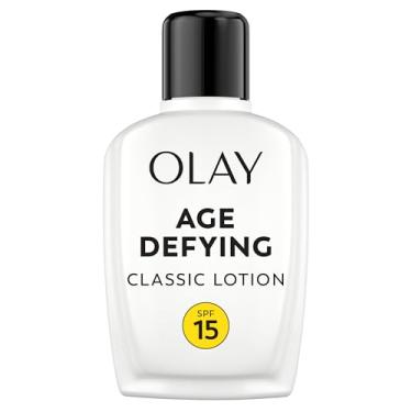 Imagem de Hidratante facial da Olay, loção de renovação diária clássica Age Defying, com protetor solar, clássico, 118 ml