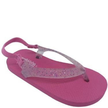 Imagem de Molekinha, Sandália Molekinha Menina Infantil PVC com Tira Translúcida (Glitter/Rosa Pink, BR, Bebê, Numérico, 25)
