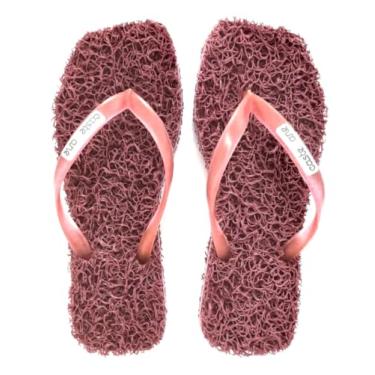 Imagem de Chinelo Confort Square ideal para Fascite Plantar, esporão de calcâneo, sensação de estar pisando em um tapete macio. (Bordo, 39/40, BR, Adulto, Faixa Numérico, 39, 40)