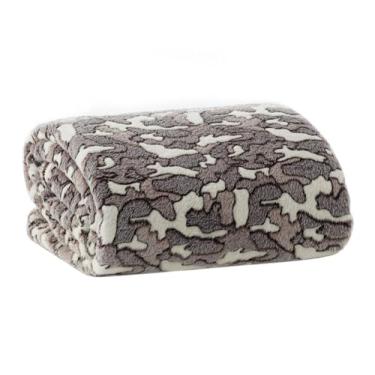 Imagem de Manta King Flannel Sollievo Relevo Camuflagem Jolitex