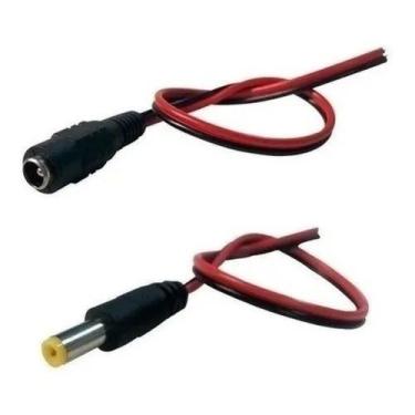 Imagem de Cabo Conector Rabicho P4 Macho Pos. E Neg. P/cftv Fontes Led - ws, FÊM