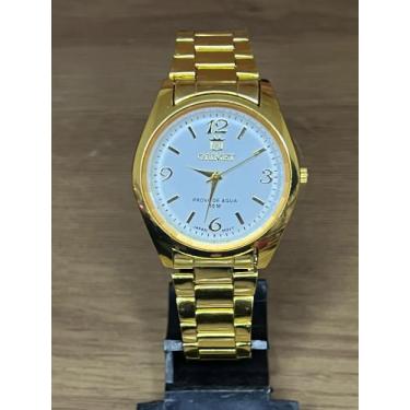 Imagem de Relógio masculino e feminino social Orimet à prova d água, Dourado com