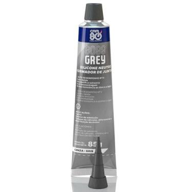 Imagem de Silicone neutro alta temperatura 85 g cinza - Car80