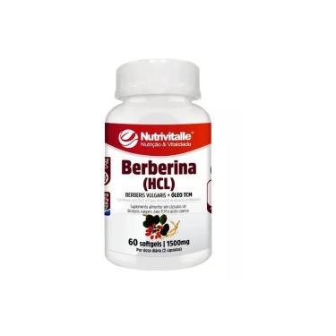 Imagem de BERBERINA (HCL) 1500MG 60 SOFTGELS NUTRIVITALLE