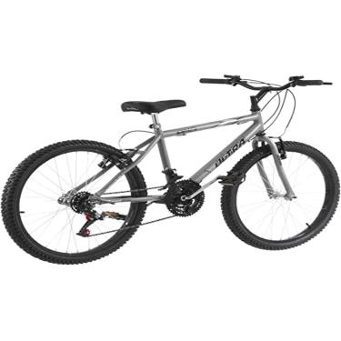Imagem de Bicicleta de Passeio Ultra Bikes Esporte Aro 24 Reforçada Freio V-Brake – 18 Marchas Cinza Fosco (Space Gray)