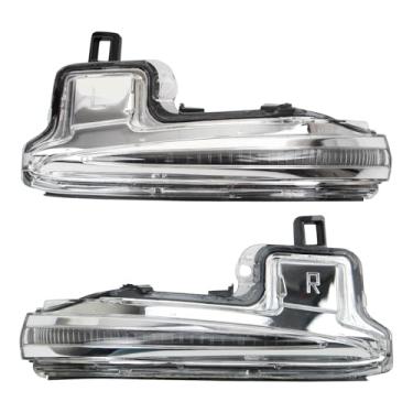 Imagem de TRQ Conjunto de seta de espelho lado do motorista e do passageiro TO1328103 TO1329103 compatível com Toyota Corolla Cross 2022-2023 Highlander 2019-2023 RAV4 2021 RAV4 Prime 2021-2023 Sienna 2016-2021