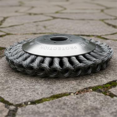 Imagem de Escova de Aço Calçadas Para Roçadeiras Aparador Stihl Fs160 Fs220 Fs290