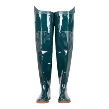 Imagem de Zxpjkyu Botas de Pesca com Perneiras, Botas de Pesca com Perneiras, Sapatos Aquáticos Antiderrapantes, Fáceis de Usar, Botas Acima Do Joelho, Botas de Rio Par, 40