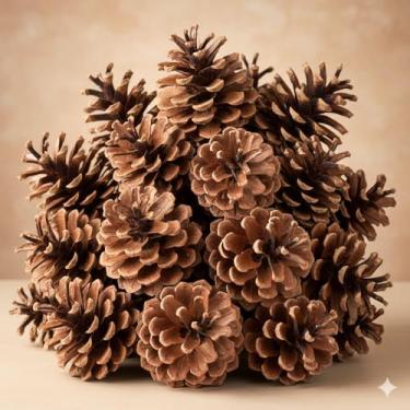 Imagem de Pinhas Secas Naturais – Enfeites Decorativos para Arranjos, Guirlandas e Decoração Rústica (50)