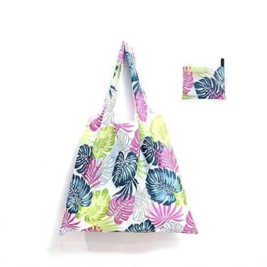 Imagem de 1 sacola de grande capacidade, bolsa de compras leve e dobrável, bolsa de compras feminina, Multi, Large