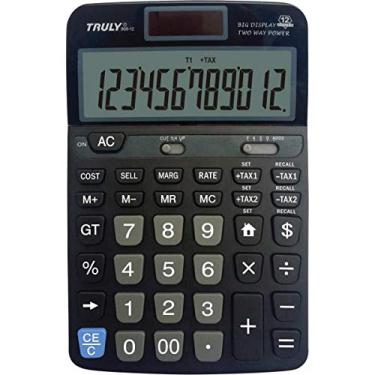 Imagem de Calculadora De Mesa Truly 12 dig. Mod 968-12 conversor de moedas