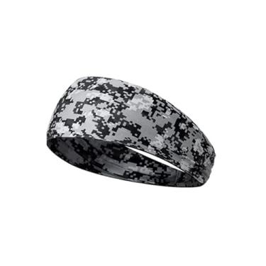 Imagem de Bandanas esportivas para homens, faixa de suor para treino com absorção de umidade para corrida, faixa de cabelo para mulheres e homens