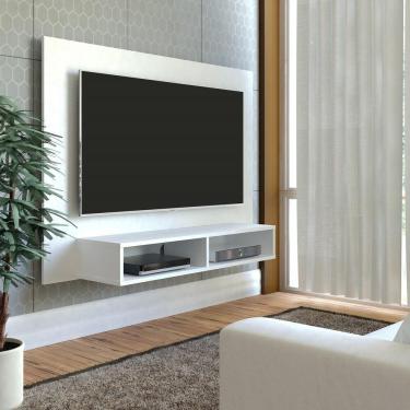 Imagem de Painel Com Suporte Tv 50" Multimóveis Cr45158 Branco Branco
