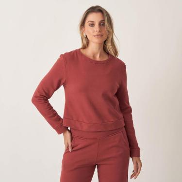 Imagem de Blusa Moletom Decote Careca Manga Longa-Feminino