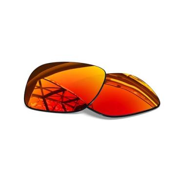 Imagem de SmartVLT Lentes de substituição masculinas para Oakley Fuel Cell OO9096 Óculos de sol - Mais opções, Fire Red, One Size