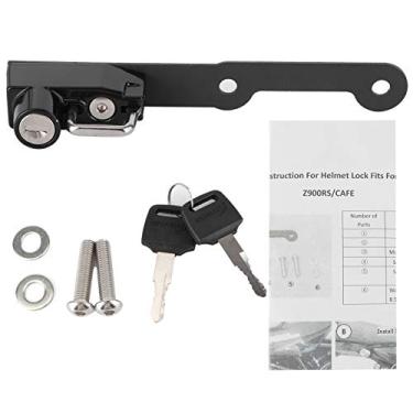 Imagem de Suporte de trava de capacete de motocicleta trava antifurto liga de alumínio forte tamanho pequeno adequado para Z900RS CAFE