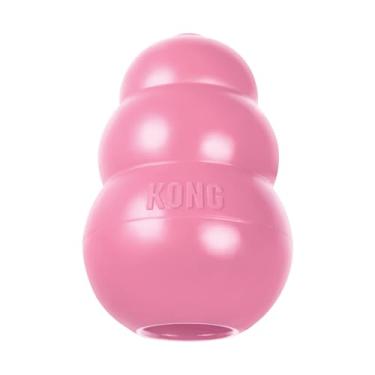 Imagem de KONG Puppy - Brinquedo De Borracha Natural Para Morder, Pelúcia Cães, Brincadeira Prolongada E Busca Filhotes Xs Rosa