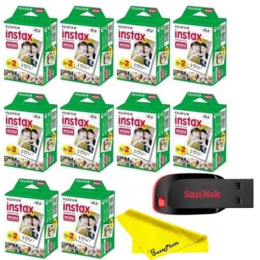 Imagem de Fujifilm Instax Mini filme instantâneo para câmera, pacote duplo (200 folhas)