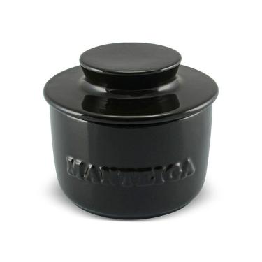 Imagem de Manteigueira Francesa De Cerâmica 250 G Preta Ceraflame