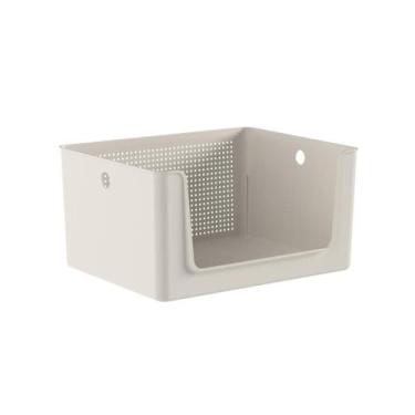 Imagem de Cesto Organizador com Abertura Frontal Flow Ou 16 Litros 34 x 27 x 17,