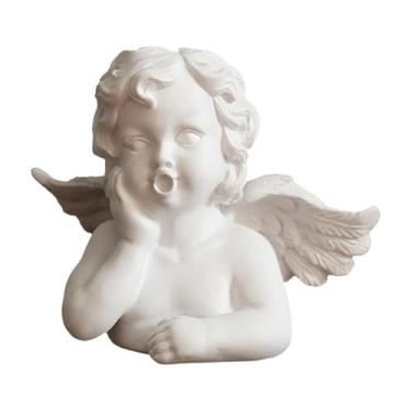 Imagem de Kuntesetty Escultura de Estátua de Anjo em Estilo Europeu Moderno Nórdico, Ornamento de Mesa para Decoração de Casa, Sala de Estar, Jardim, Escritório E Pratelei