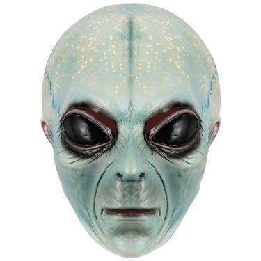 Imagem de Traje de cosplay de resina com máscara de cabeça alienígena para adultos