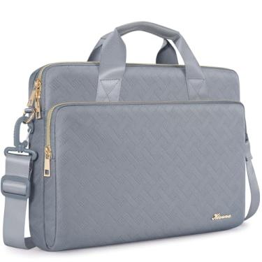 Imagem de KIZUNA Capa de ombro para laptop de 13 polegadas para MacBook Air M2/MacBook Pro 14 M3 M2 M1 MAX/14 Lenovo ThinkPad X1 Carbon/IdeaPad Flex 5 Gen 8/IdeaPad Flex 5i/Yoga 9i Dell, cinza