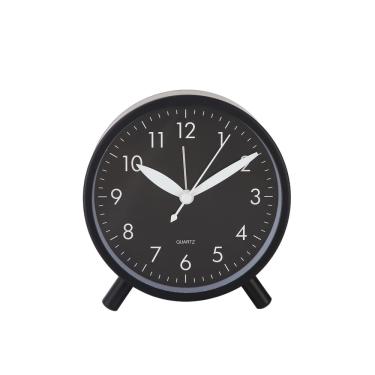 Imagem de Despertador: movimento de quartzo silencioso analógico preto moderno