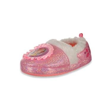 Imagem de Josmo Kids Pantufa Fancy Nancy feminina (bebê/criança pequena) rosa claro, Rosa claro, 9-10 Toddler