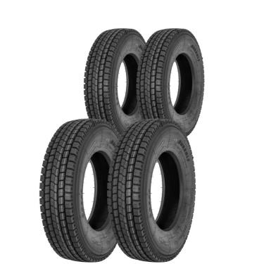 Imagem de Kit 4 Pneus 275/80R22.5 Borrachudo 16 Lonas 149/146M DR623 Durable