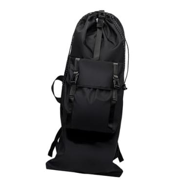Imagem de UGPLM Mochila para Skate/Longboard com Alças Ajustáveis, Mochila Multifuncional para Viagem, Ideal para Homens e Mulheres, Preto