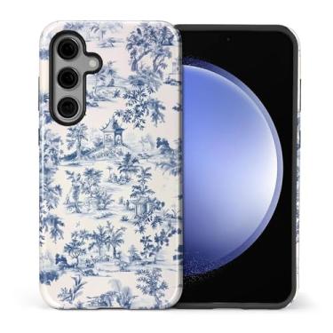 Imagem de Flivro Capa para Samsung Galaxy S24 Plus, capa rígida 2 em 1 PC e amortecedor interno de silicone, antiarranhões, à prova de choque, design fino, pausa para chá francês
