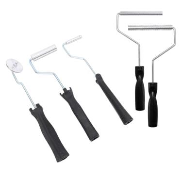 Imagem de GOWENIC Ferramentas de Rolo de Fibra de Vidro, Cabeças de Alumínio, Kit de Ferramentas de Remo de Bolha, para Projetos Compostos de Reparo de Banheira de Barco de Molde, 5 Peças