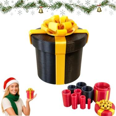 Imagem de RAESOUL Christmas Stocking Stuffer Annoying Nested Screw Gift Box,Funny Nested Gift Boxes,Reusable Nested Screw Gift Boxes for Cash & Gift Cards,Prank Money Puzzle Box for Birthday & White Elephant