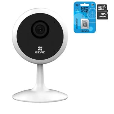 Imagem de Kit Camera de Segurança Wi-Fi CS-C1C 1080p Full HD com Visão Noturna e Detecçao de Movimento + Cartao de Memoria Micro SD 32GB Classe 10 Alta Velocidade