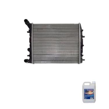 Imagem de Kit Radiador VW Fox e Polo 2003 a 2005 com Água Desmineralizada 5L