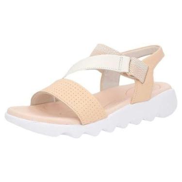 Imagem de Sandalia Feminina Moderna Conforto Fácil Calce Usaflex-Feminino